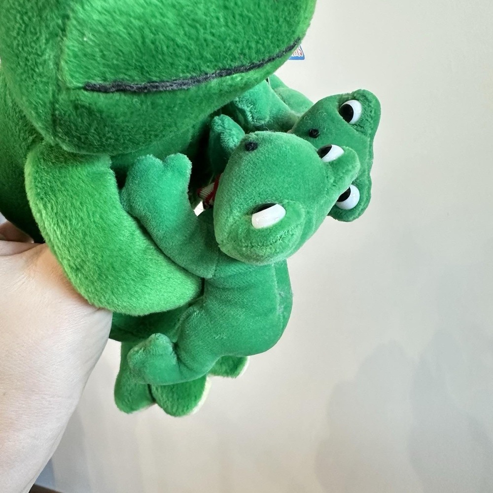 VTG‎ New Fiesta "Feliz" Bean Bag Frog & Babies Plush Christmas Santa - Picture 4 of 9